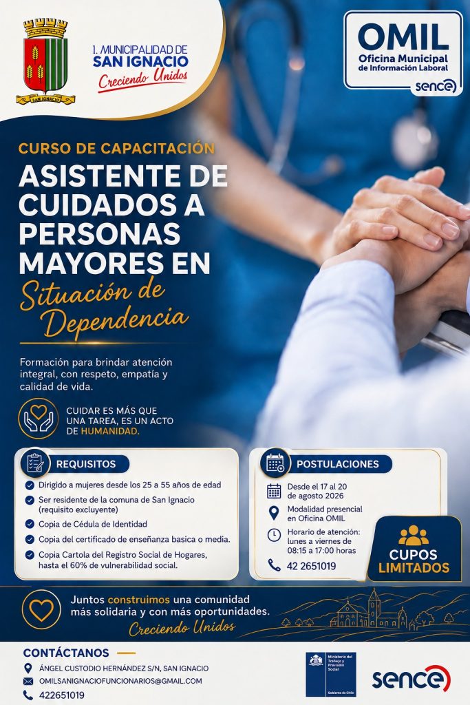 📚 Curso de Capacitación: Asistente de Cuidados a Personas Mayores en Situación de Dependencia