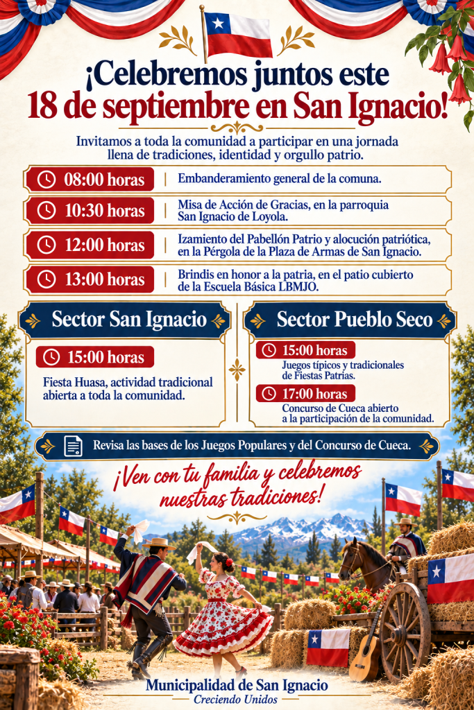 ¡Celebremos juntos este 18 de septiembre en San Ignacio!